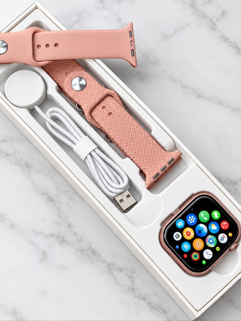 Z86 ProMax Smart Watch – Rose Gold/Pink | 2 Straps